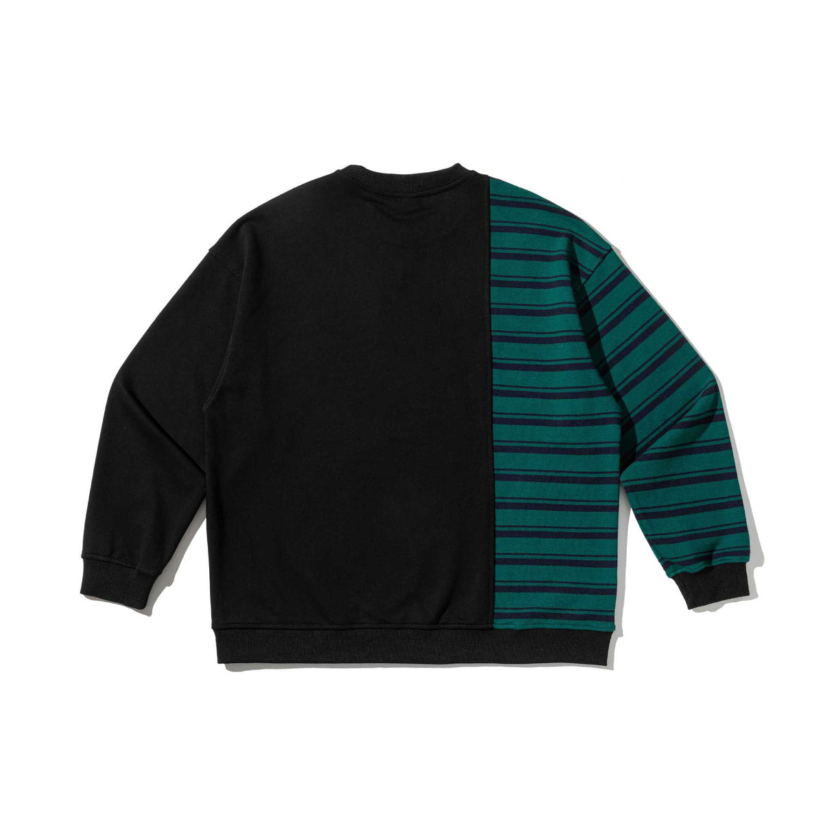 Casual Letter Embroidery Stripe Color Block Loose Hooded Sweatshirt