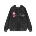 Embroidered badges for vintage hoodies and jackets