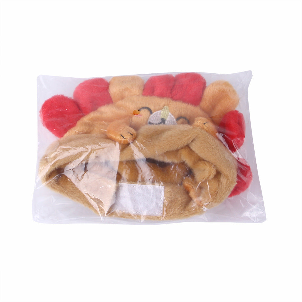 Cute Hedgehog Pattern Pet Head Cover Windproof Outdoor Decorative Mask for Cats and Small Dogs