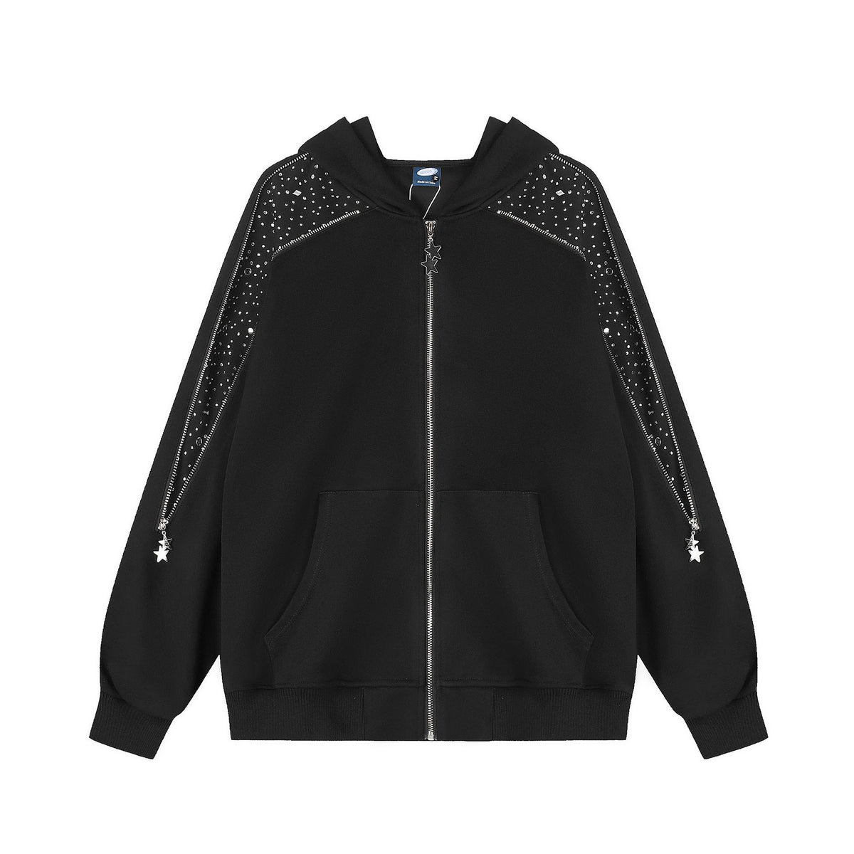 Retro casual versatile hoodie cardigan jacket