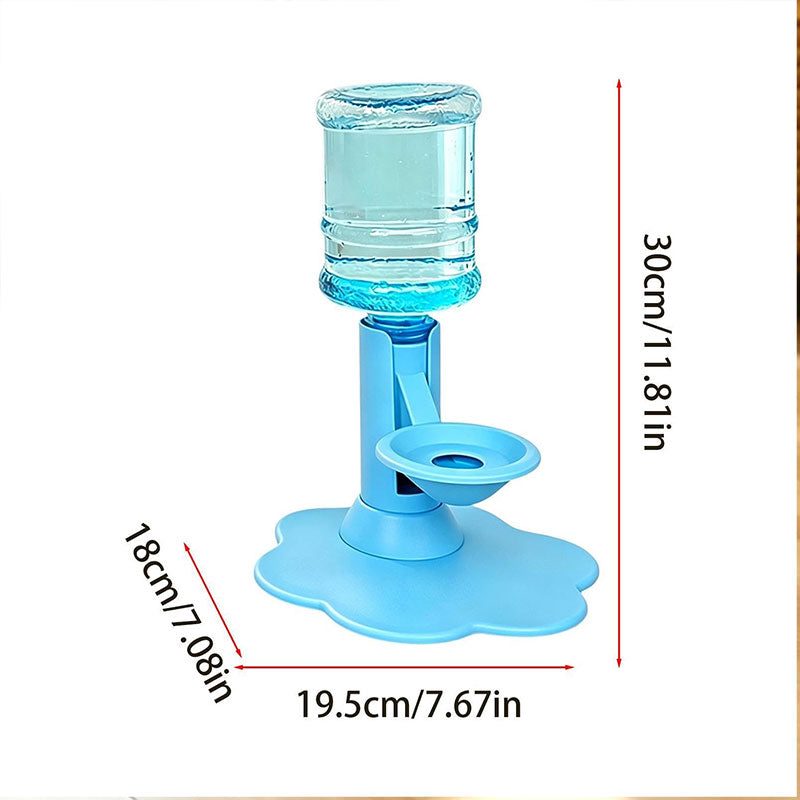 Gravity Cat Water Dispenser, No Electricity, Filter-Free, Adjustable Height Pet Fountain for Cats & Small Dogs