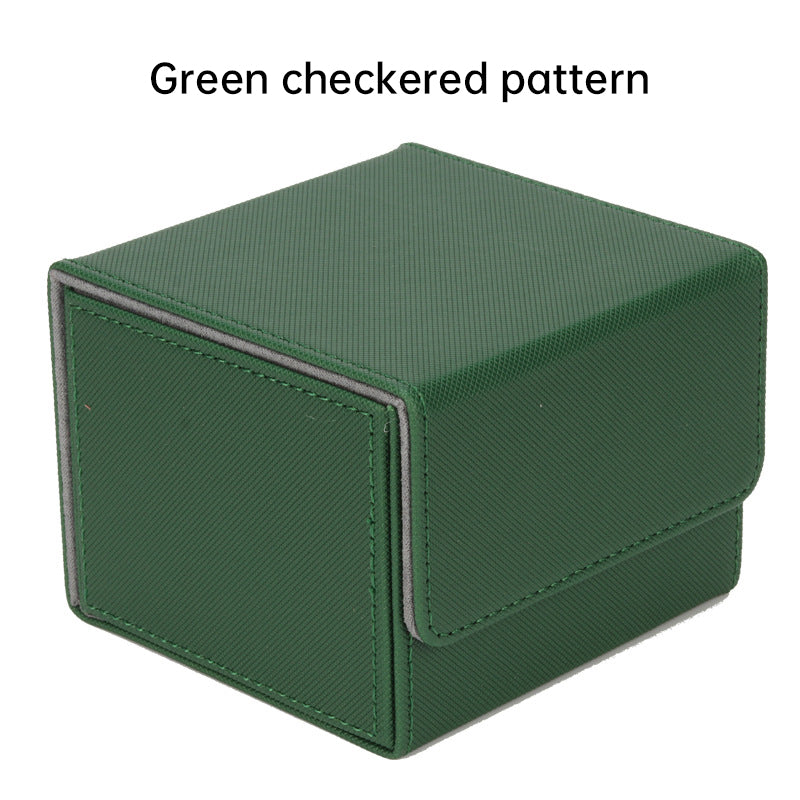 Magnetic Trading Card Storage Box - 100 Card Capacity (Sleeved), Waterproof & Stain Proof Collectors Case