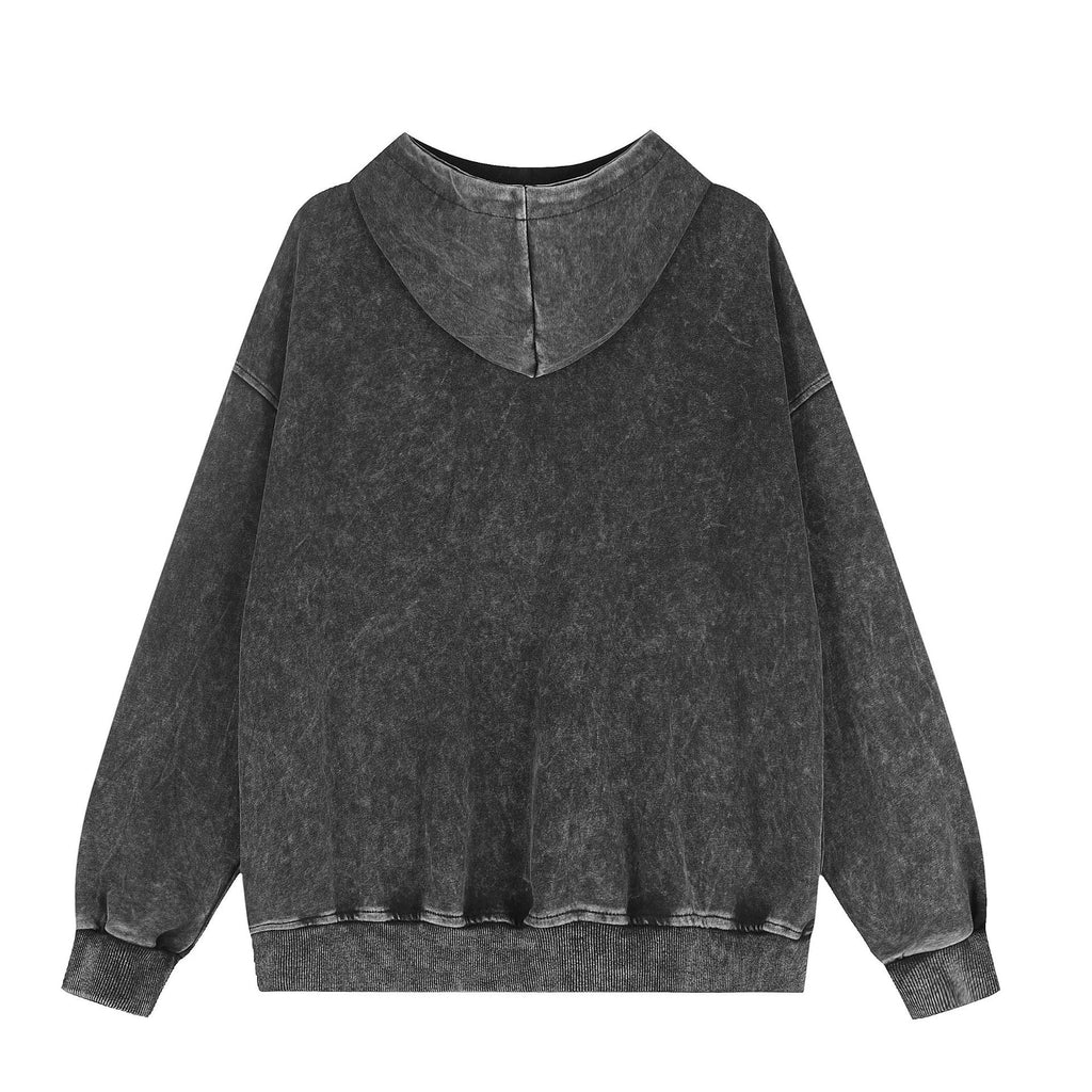 Loose punk rivet decoration college style jacket