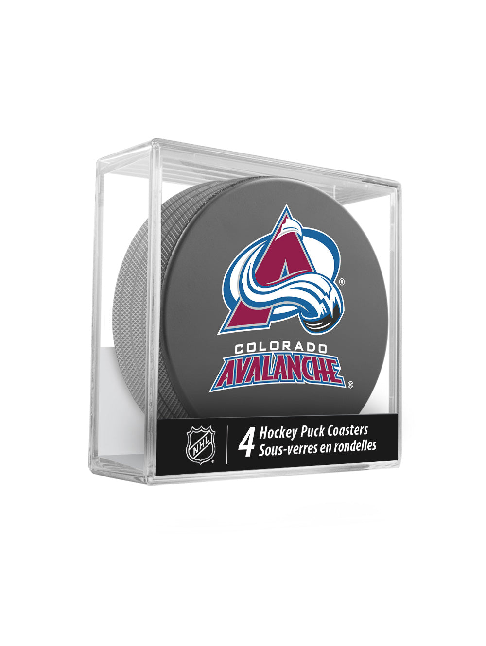 Colorado Avalanche Hockey Puck Coaster Set