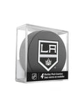 Los Angeles Kings Hockey Puck Coaster Set