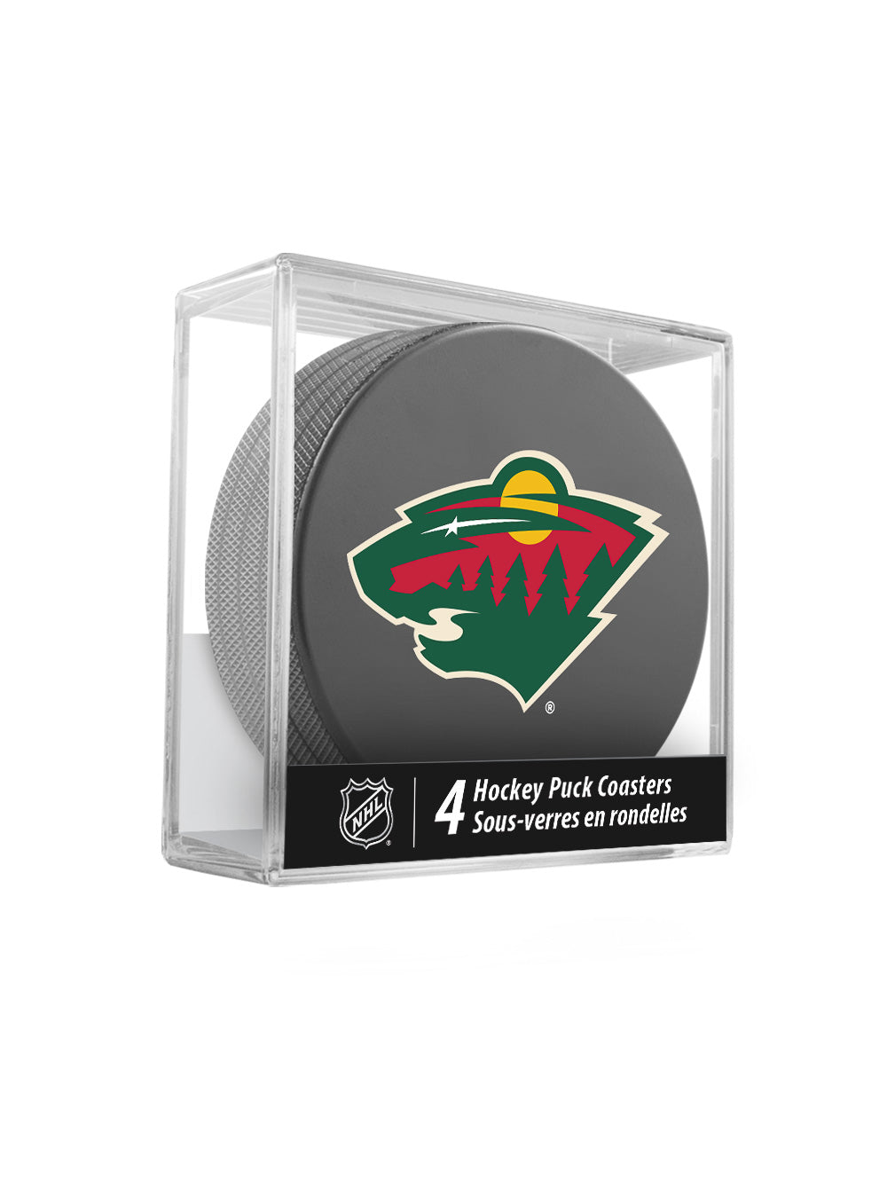 Minnesota Wild Hockey Puck Coaster Set