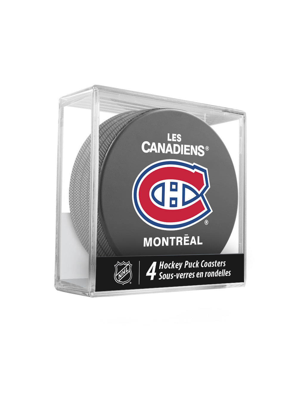 Montreal Canadiens Hockey Puck Coaster Set