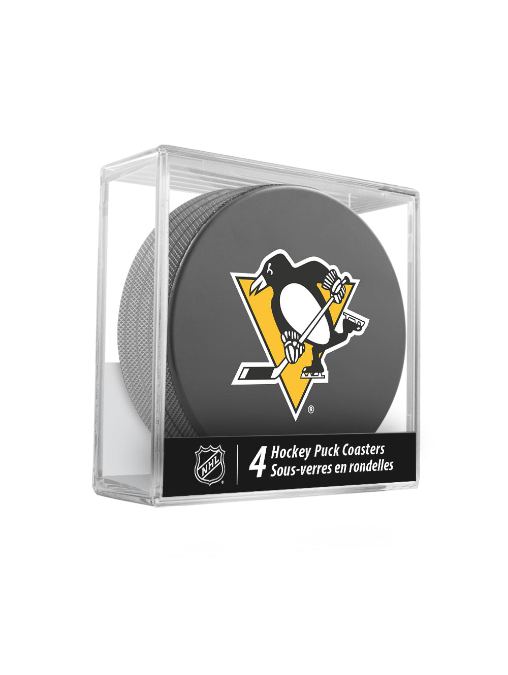 Pittsburgh Penguins Hockey Puck Coaster Set