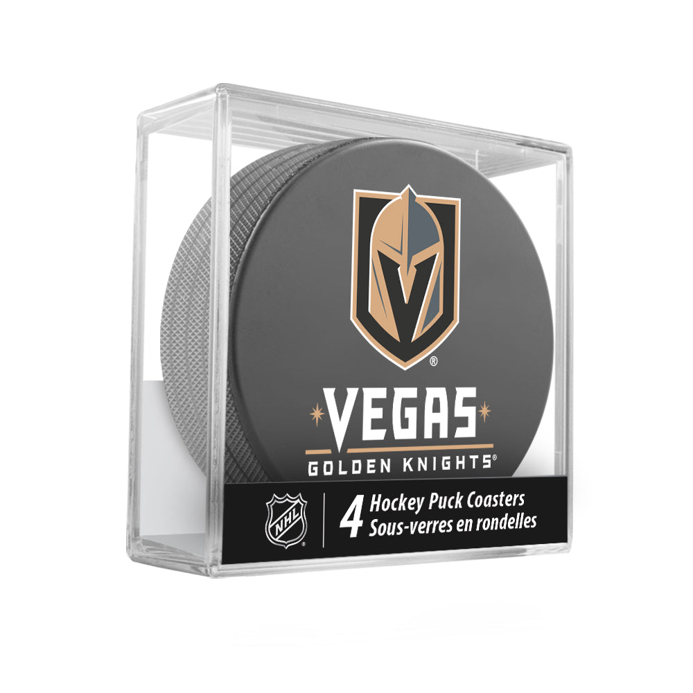 Vegas Golden Knights Hockey Puck Coaster Set