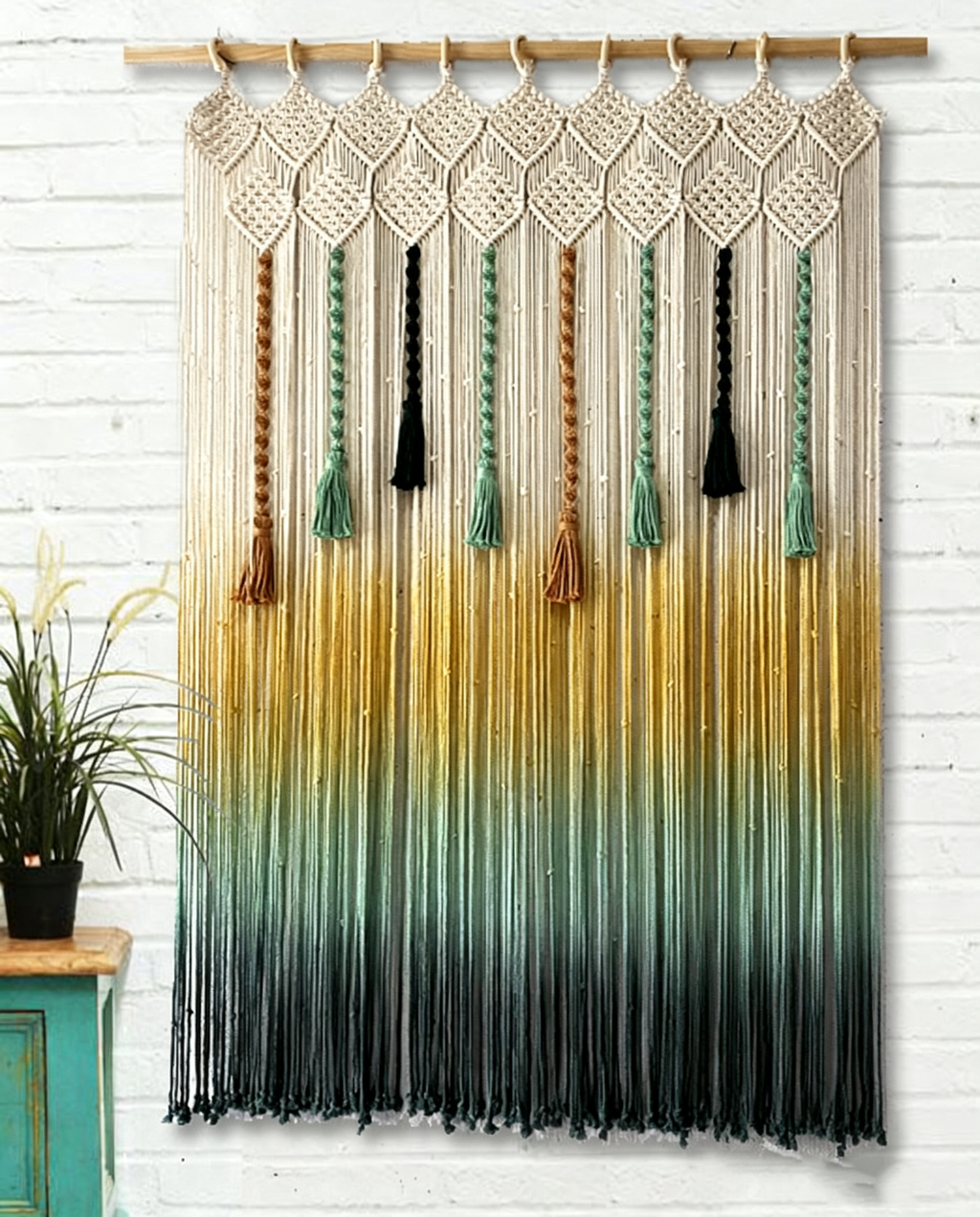 Hand woven tapestries door curtains and curtains