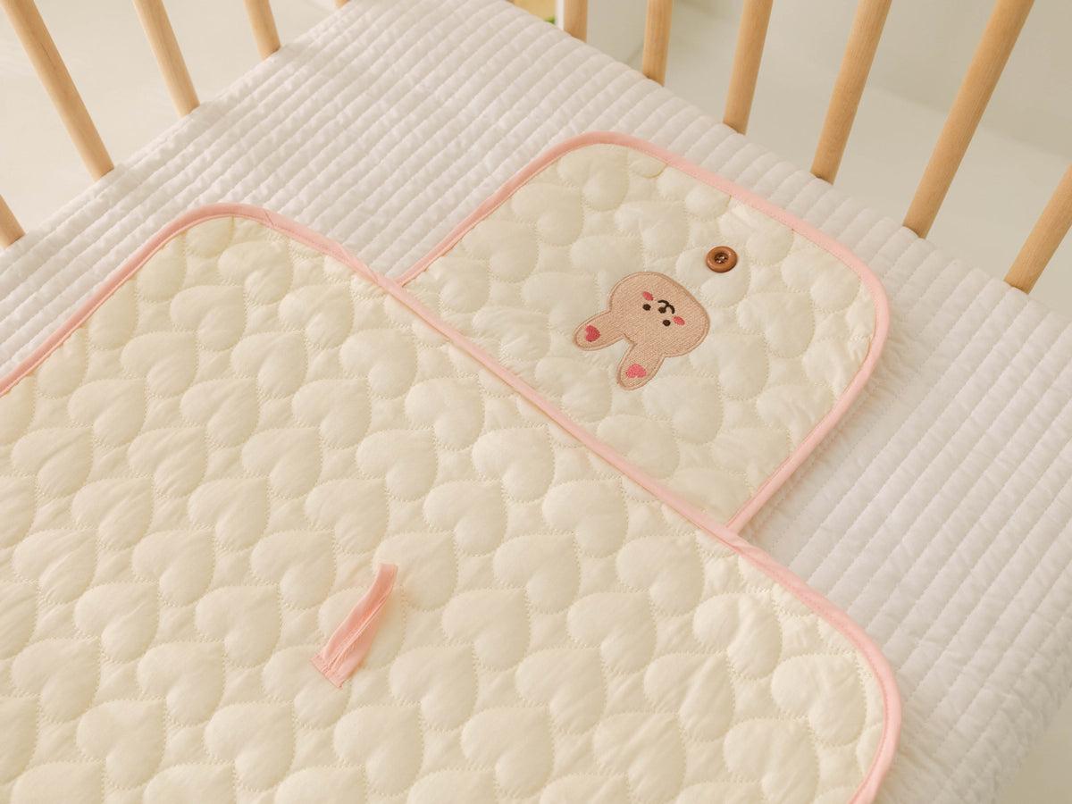 50*70CM Without Hood Baby Portable Diaper Pad Bag Multi-functional Cute Embroidery Changing Pad with Urine Protection