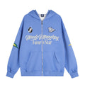 Street Embroidery Letter Hoodie Zipper cardigan