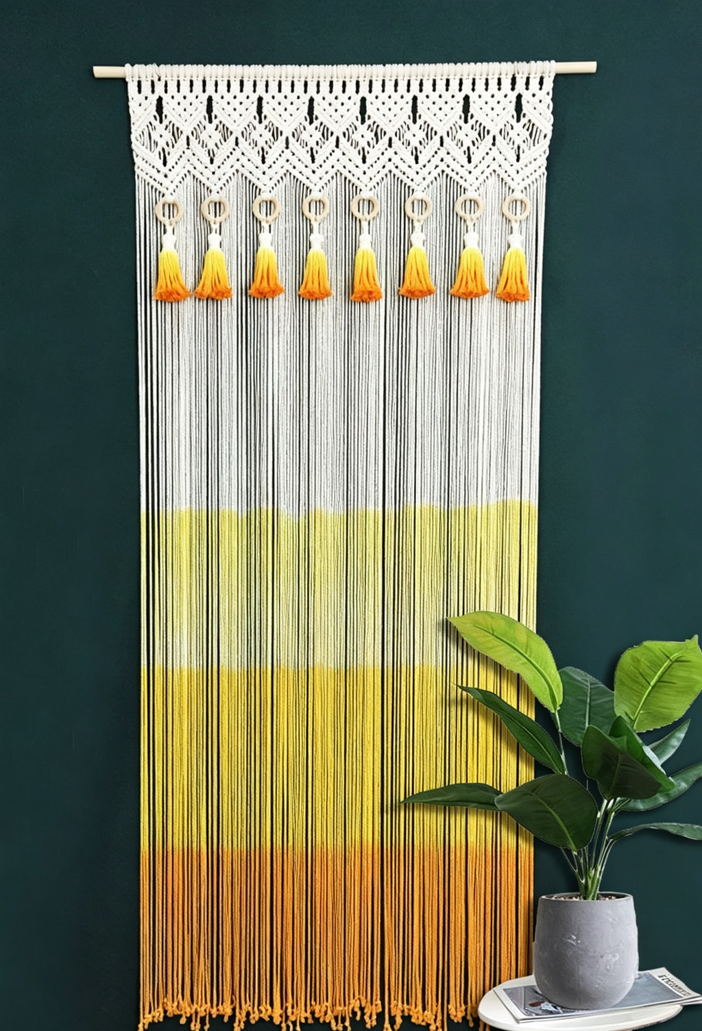 Weaving tapestry door curtain tassel thread curtain