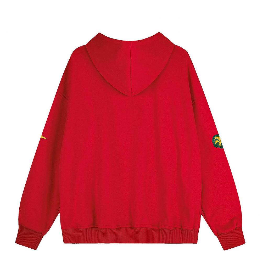 Street Embroidery Letter Hoodie Zipper cardigan