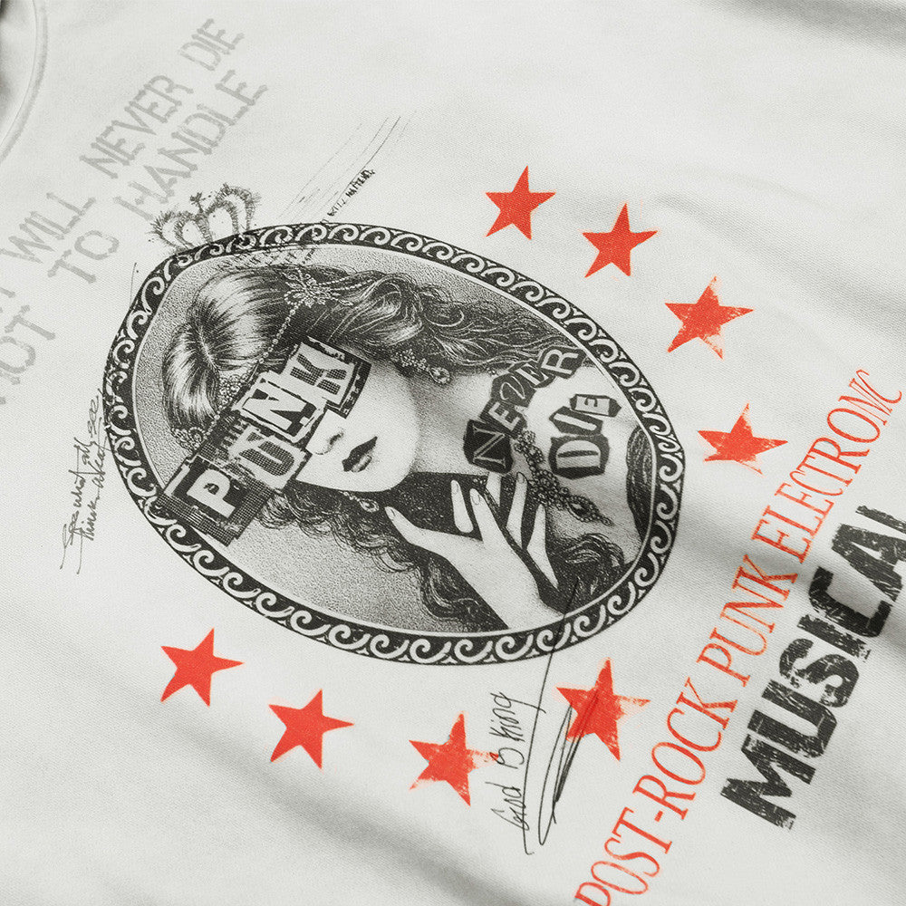 Character print hooded sweatshirt