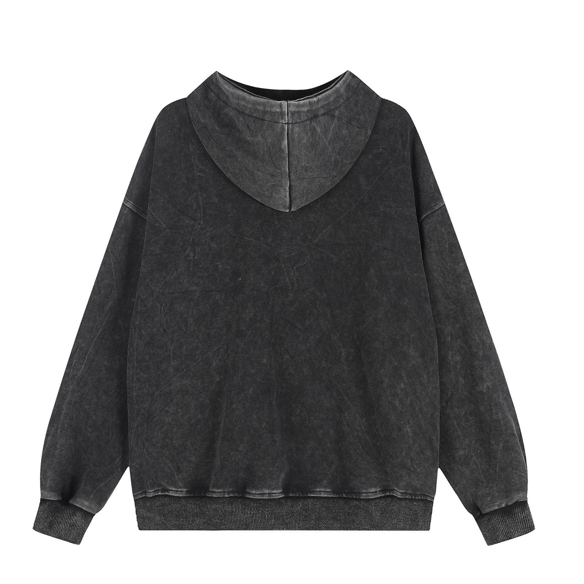 Letter printed hooded zipper sweatshirt cardigan