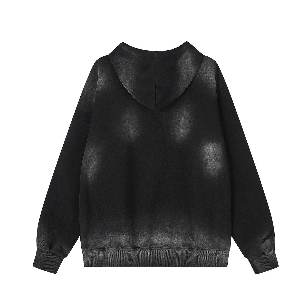 Letter washed hoodie cardigan versatile jacket