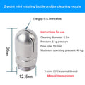 1/4" BSP Male Thread Rotary Tank Cleaning Nozzle - Stainless Steel Rotating Spray Ball for Industrial Vessels