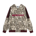 Leopard print vintage hooded sweatshirt
