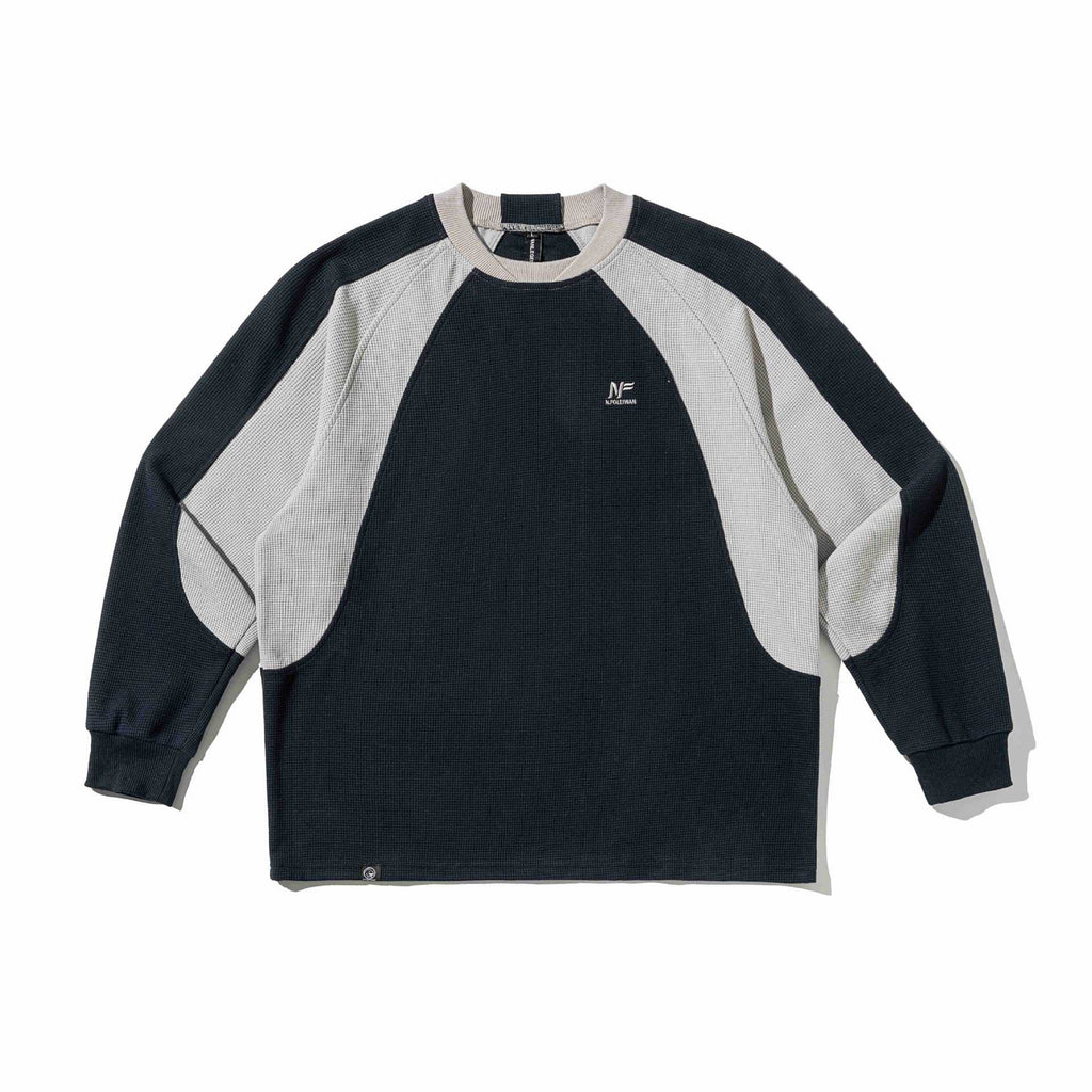 Color-blocked Drop Shoulder Loose Fit  Oversized Hoodie Sweatshirt for Men