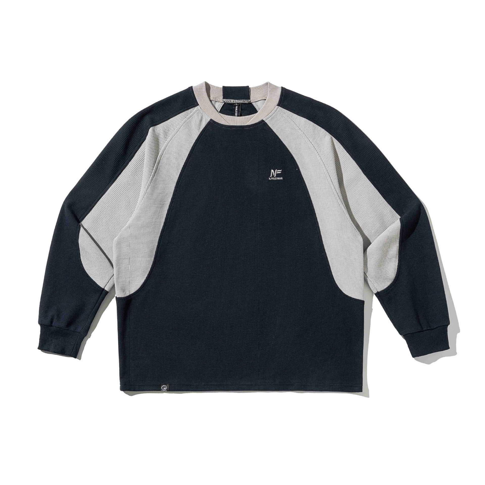 Color-blocked Drop Shoulder Loose Fit  Oversized Hoodie Sweatshirt for Men
