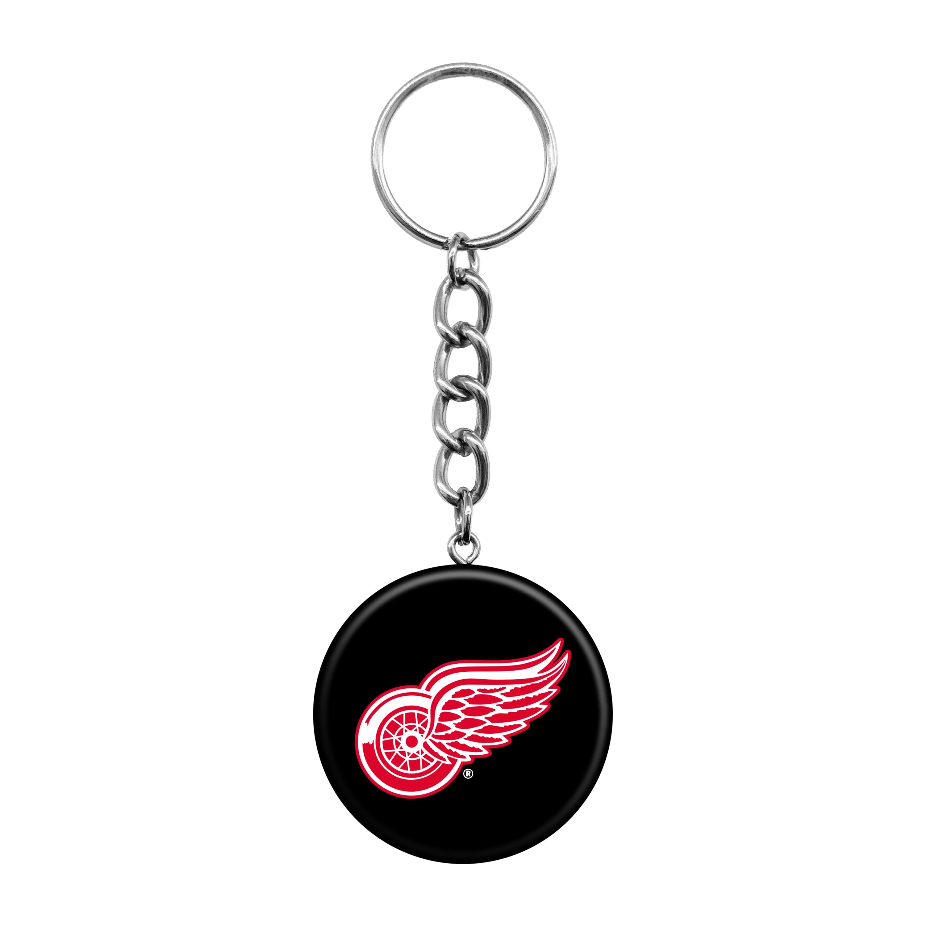 Detroit Red Wings Mini Hockey Puck Keychain