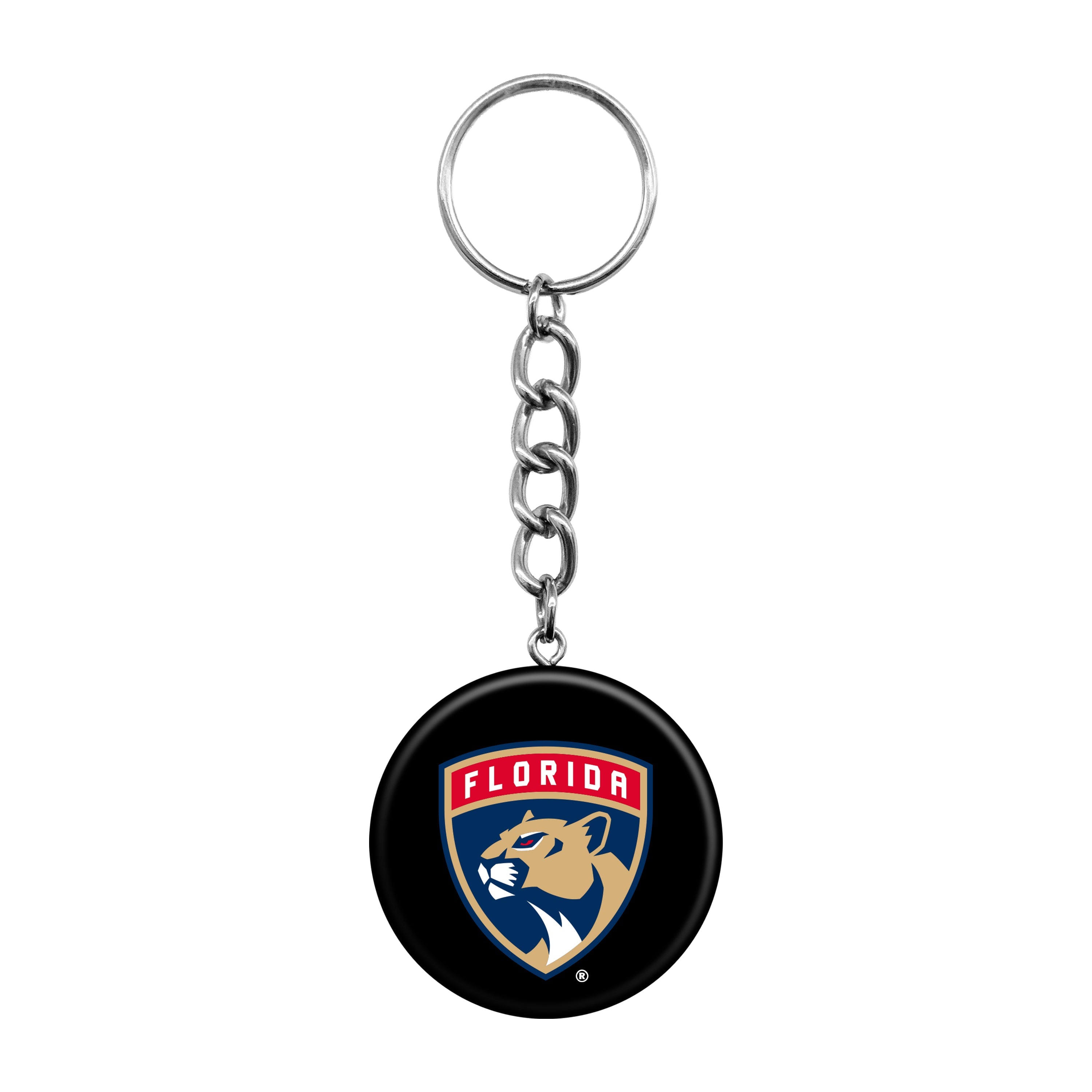 Florida Panthers Mini Hockey Puck Keychain