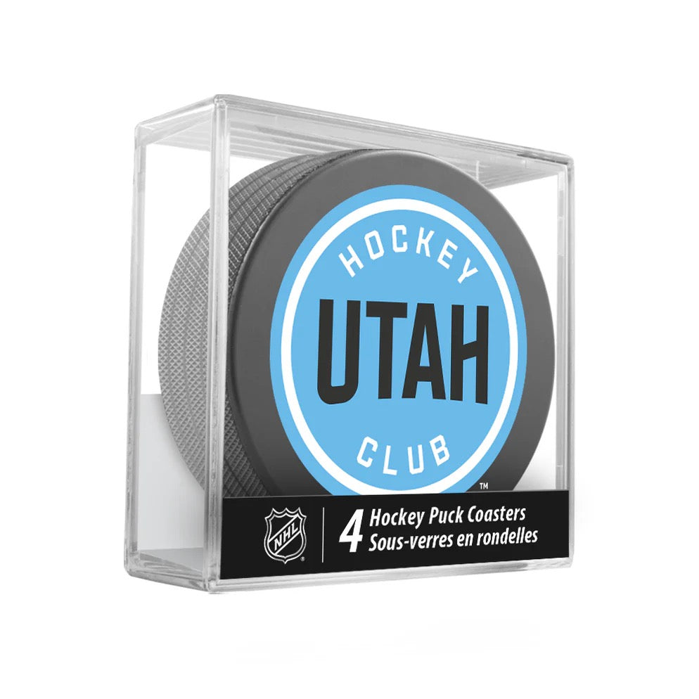 Utah Mammoth Hockey Puck Coaster Set