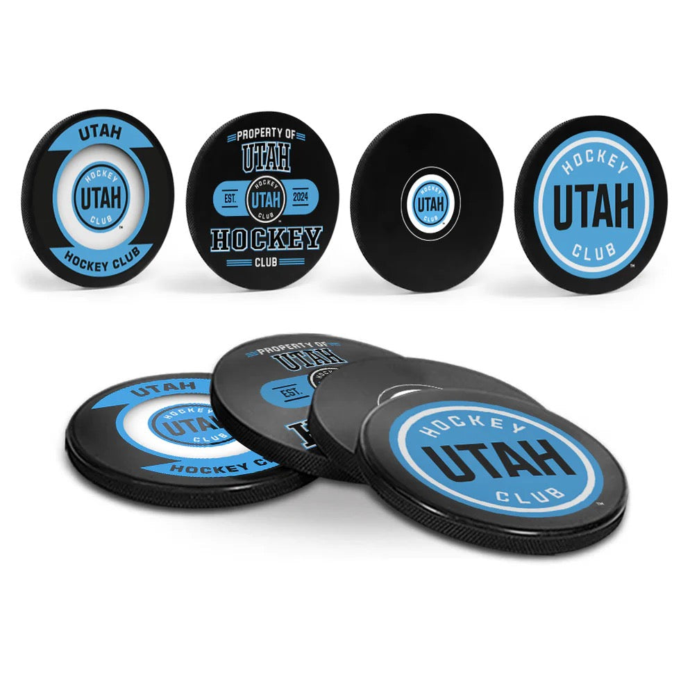 Utah Mammoth Hockey Puck Coaster Set