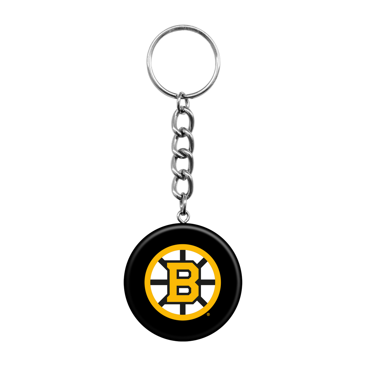 Boston Bruins Mini Hockey Puck Keychain